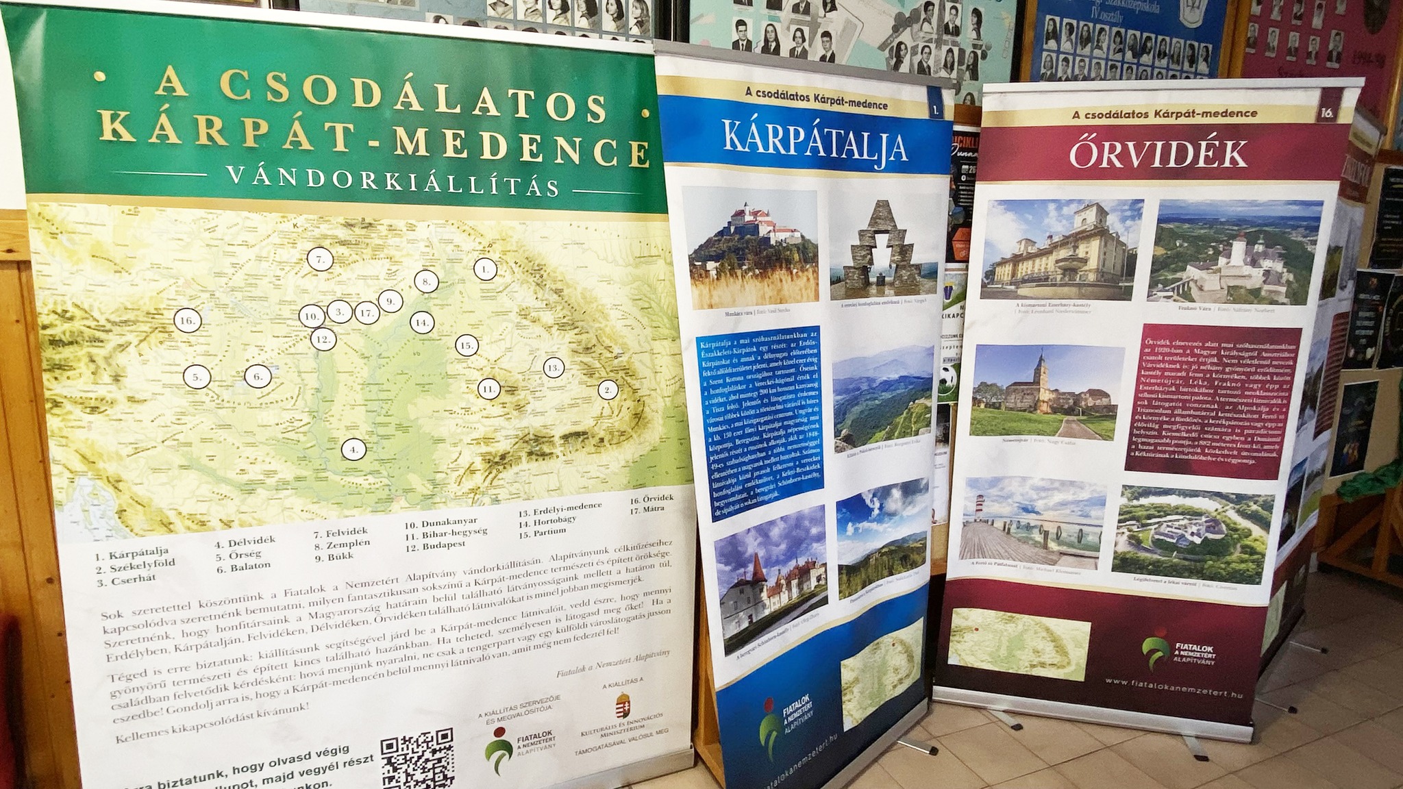 A csodálatos Kárpát-medence vándorkiállítás iskolánkban