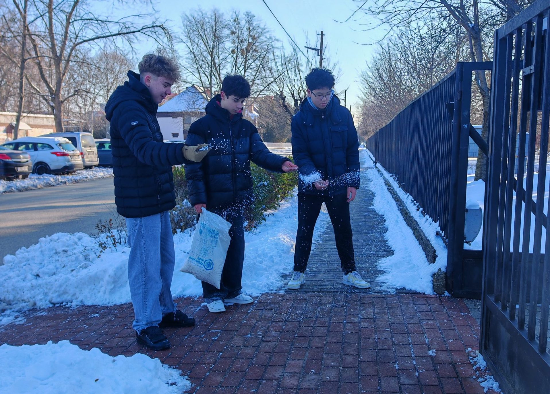 Iskolánk diákjai is segítettek a rendkívüli hóhelyzetben