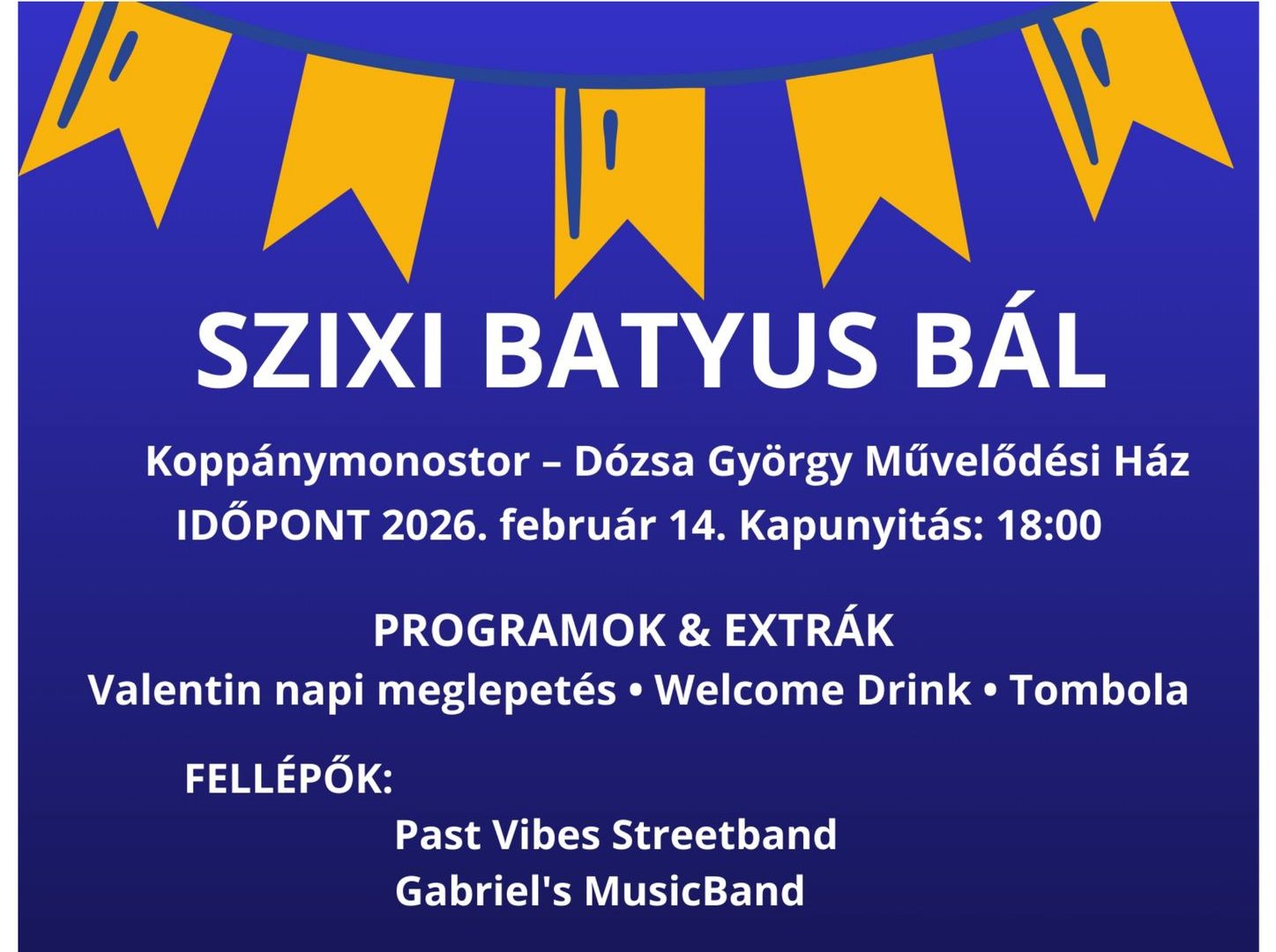 SZIXI Batyus Bál 2026 – Újra együtt ünneplünk!